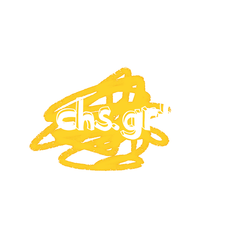 GIF: Loop-Animation verschiedener Scribbles in gelb, darüber Schriftzug: chs.grf