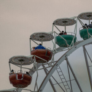 Fotografie, Urban: Riesenrad am Abend.
