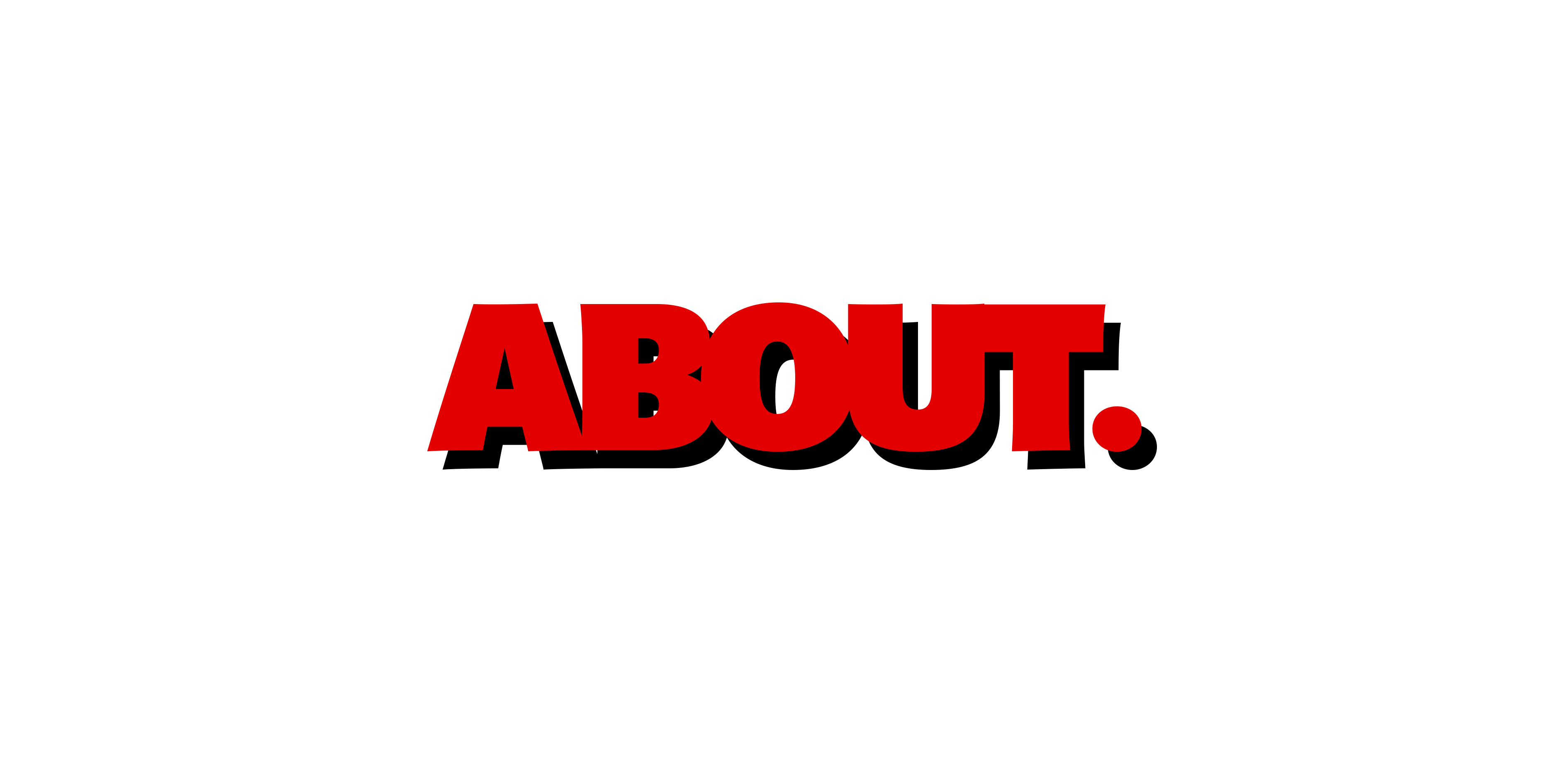 Grafikdesign: Schriftzug: About
